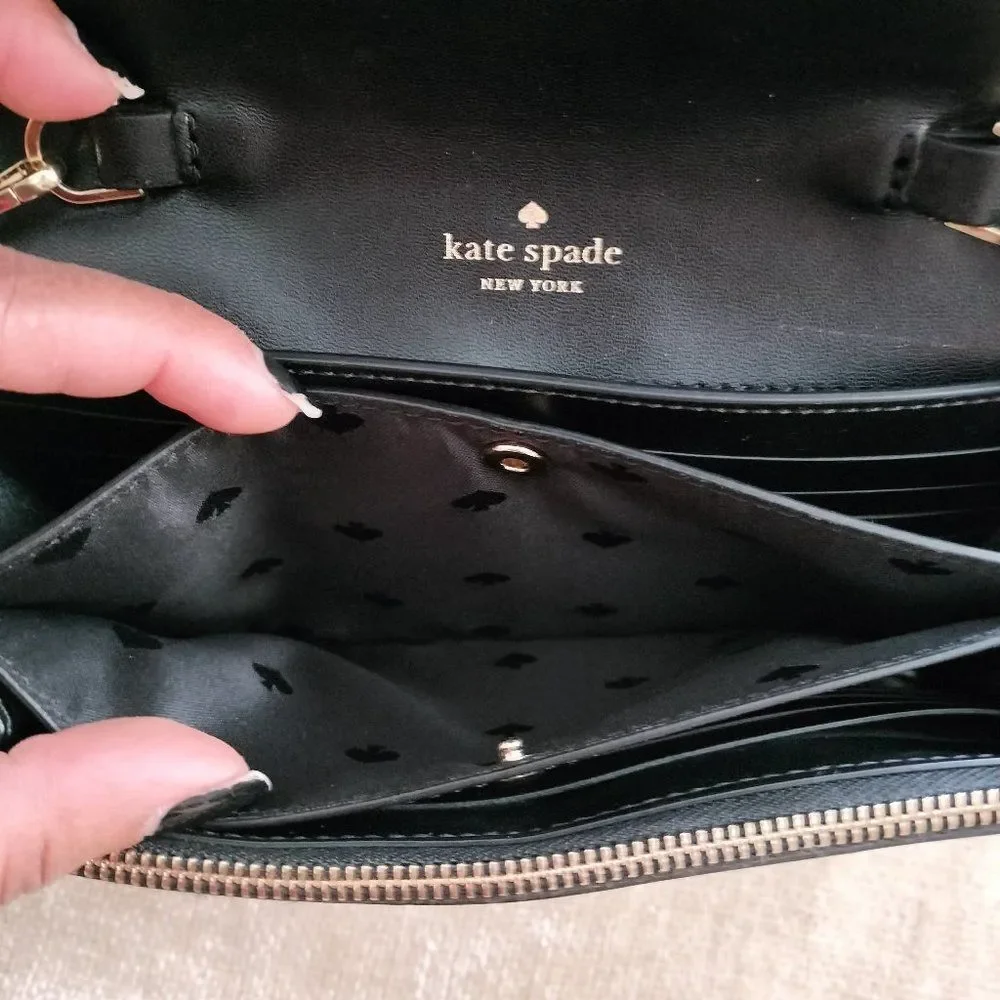Kate Spade Crossbody Wallet Purse Black